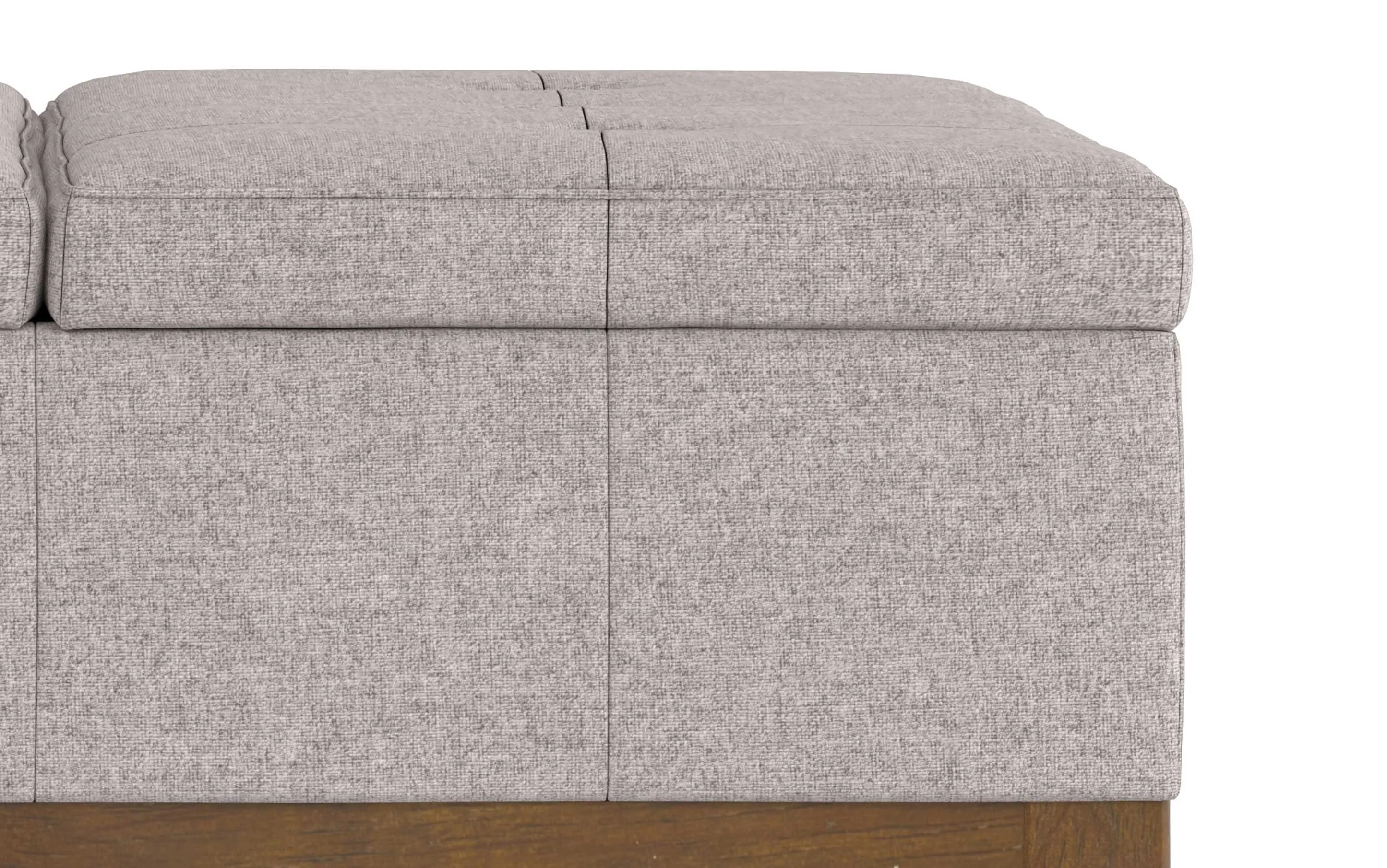 Dover Lift Top Coffee Table Storage Ottoman In Linen