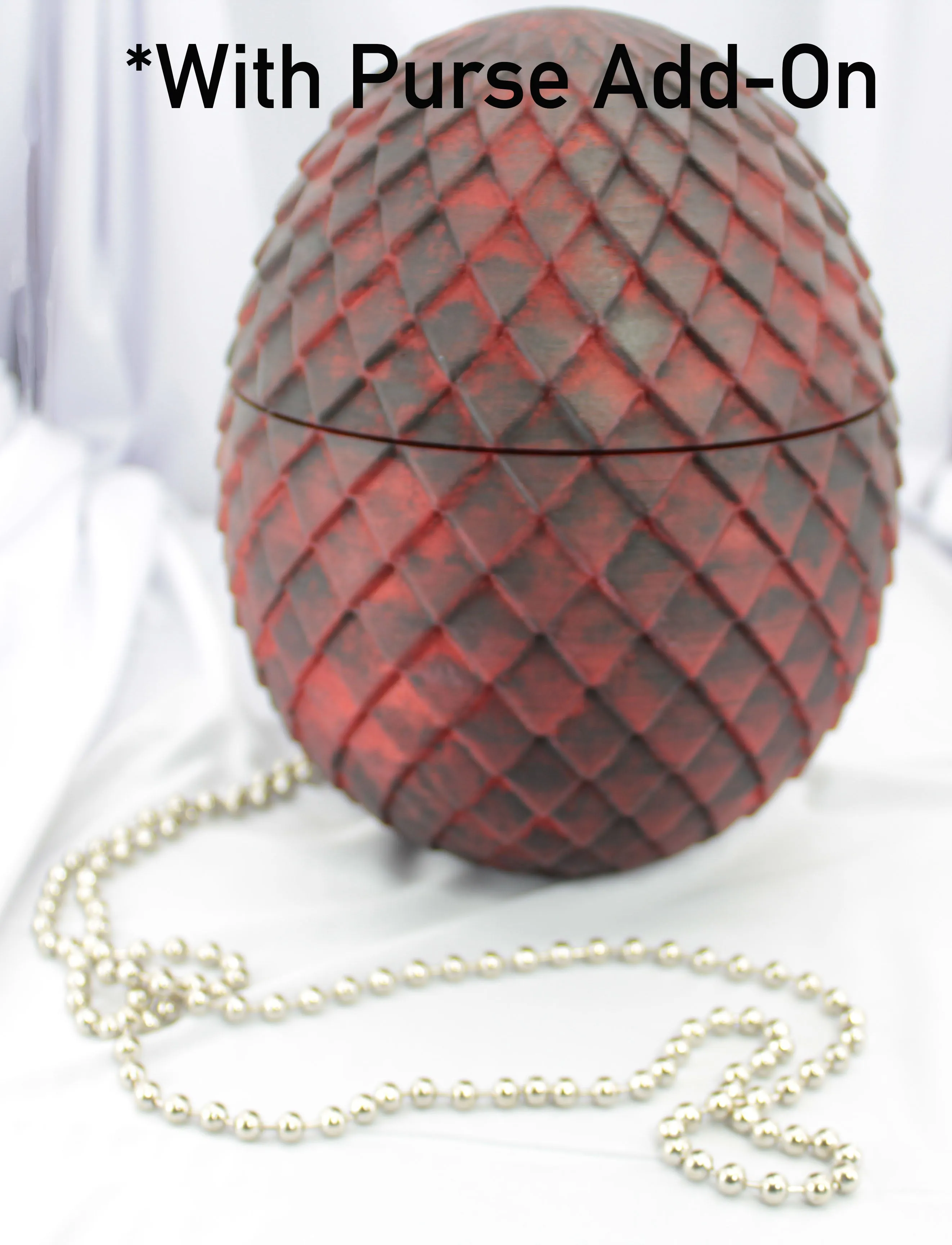 Dragon Egg Custom 3D Printed cosplay costume prop eggs larp replica art scales purse mother of wristlet dragons hand painted bag holder