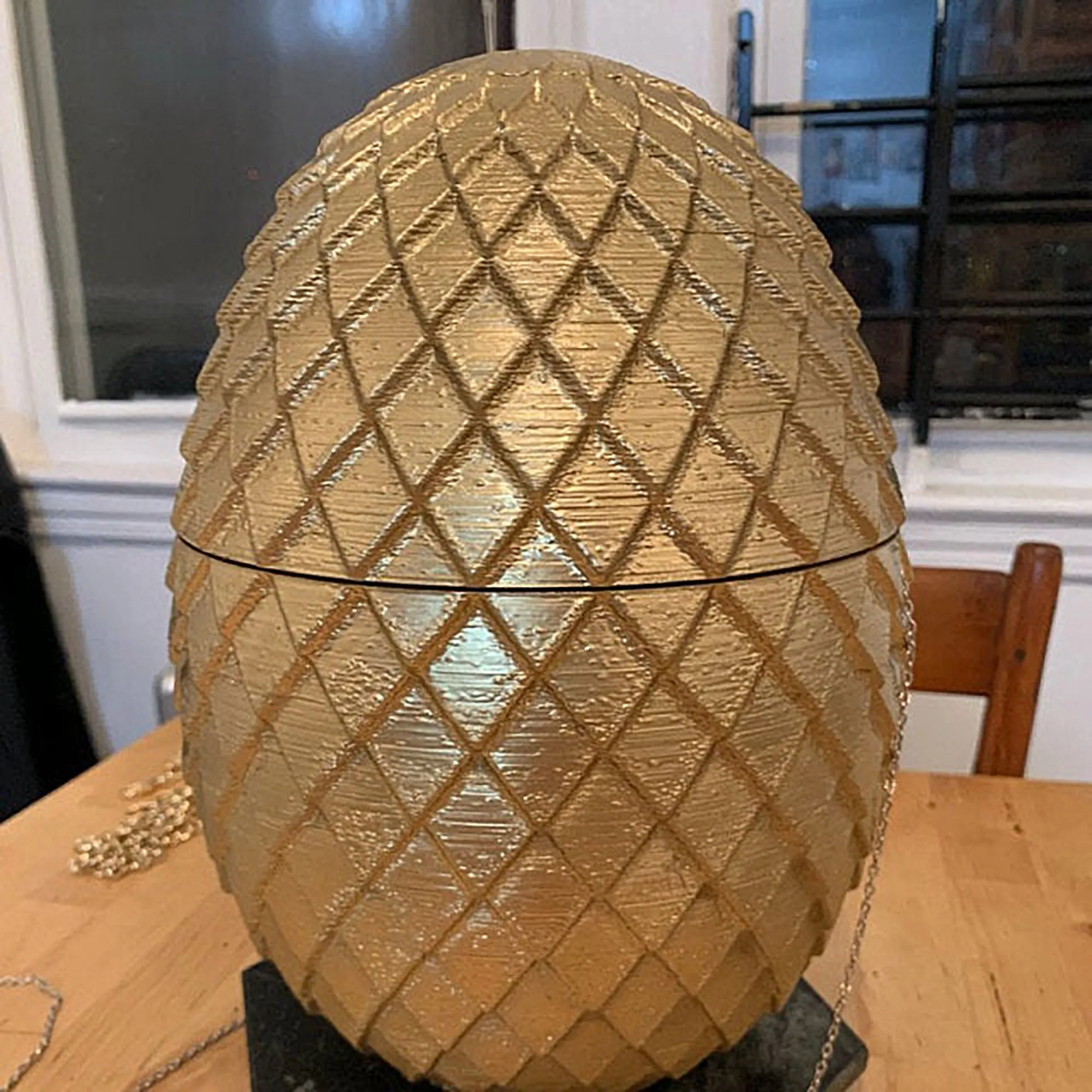 Dragon Egg Custom 3D Printed cosplay costume prop eggs larp replica art scales purse mother of wristlet dragons hand painted bag holder