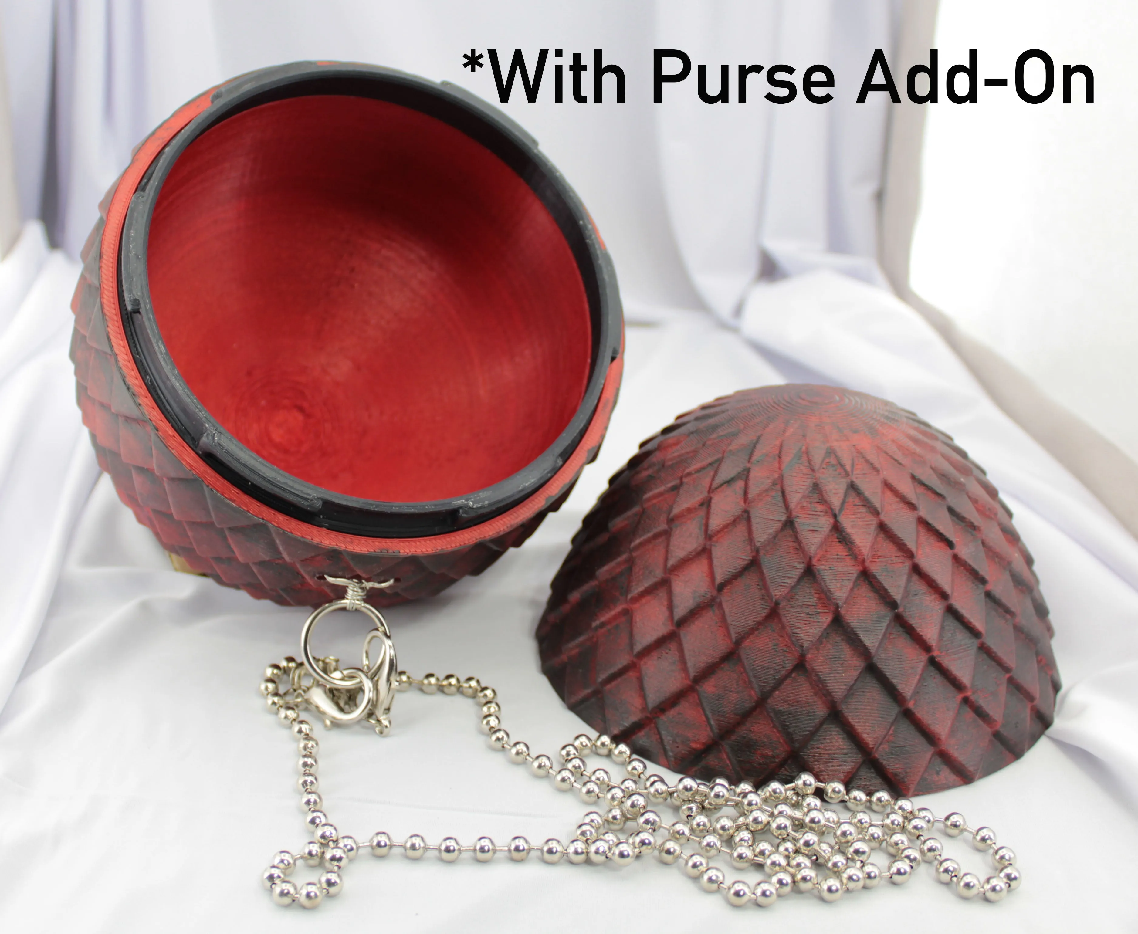 Dragon Egg Custom 3D Printed cosplay costume prop eggs larp replica art scales purse mother of wristlet dragons hand painted bag holder