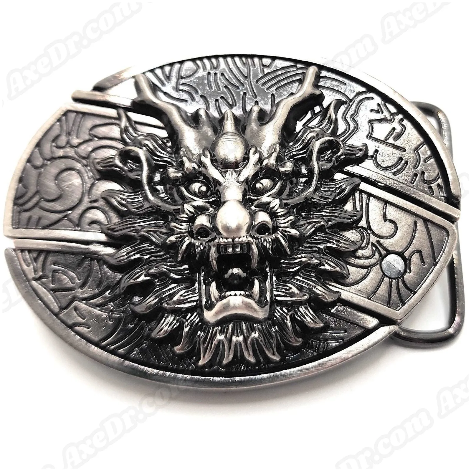 Dragon Head Folding Knife Belt Buckle