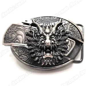 Dragon Head Folding Knife Belt Buckle