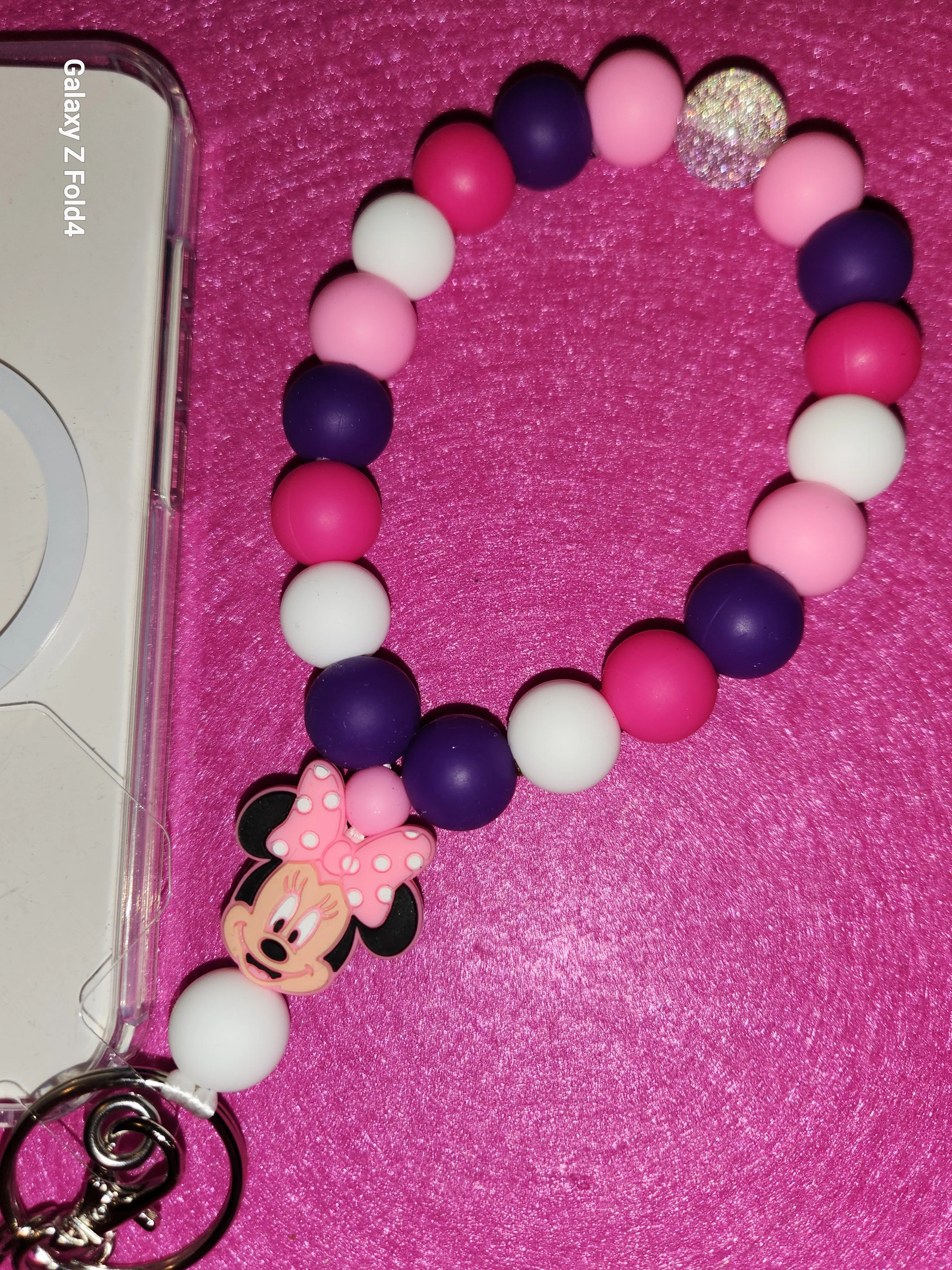 Dressed to the pink Phone Wristlet with Tether