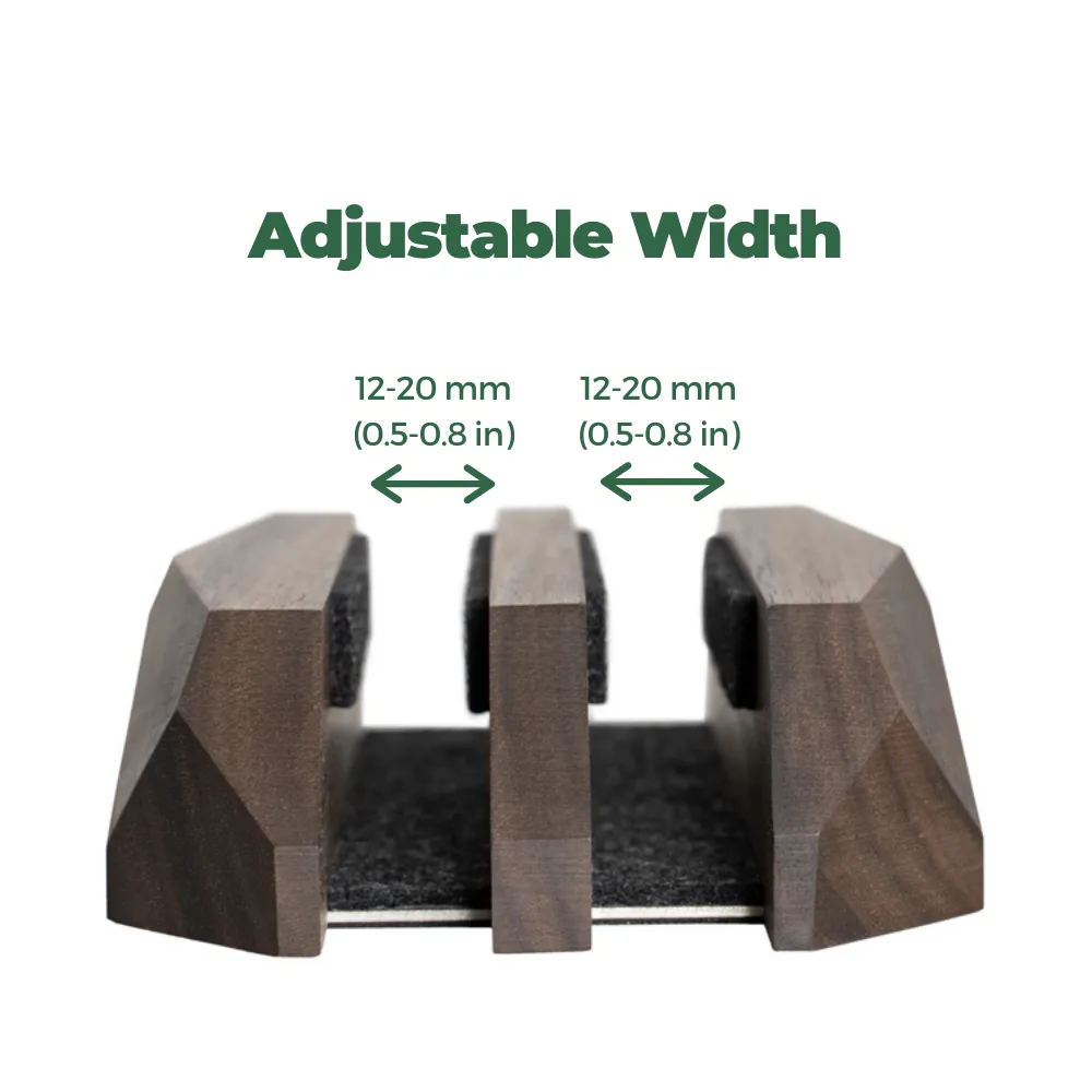 Dual vertical laptop stand - Oakywood