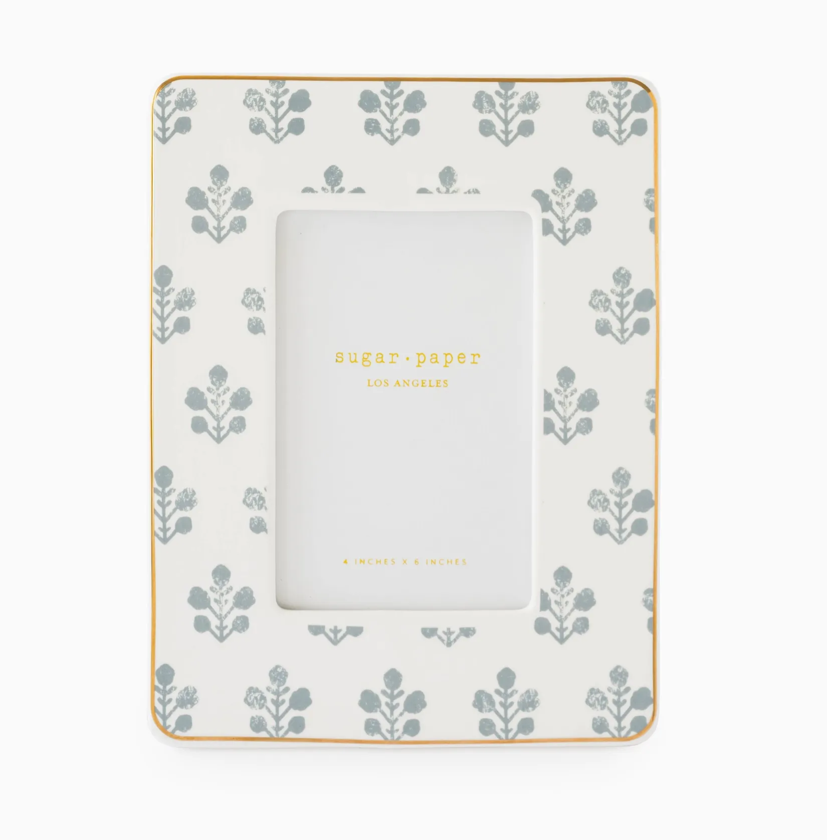 Dusty Blue Floral Frame