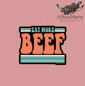 Eat More Beef Sticker