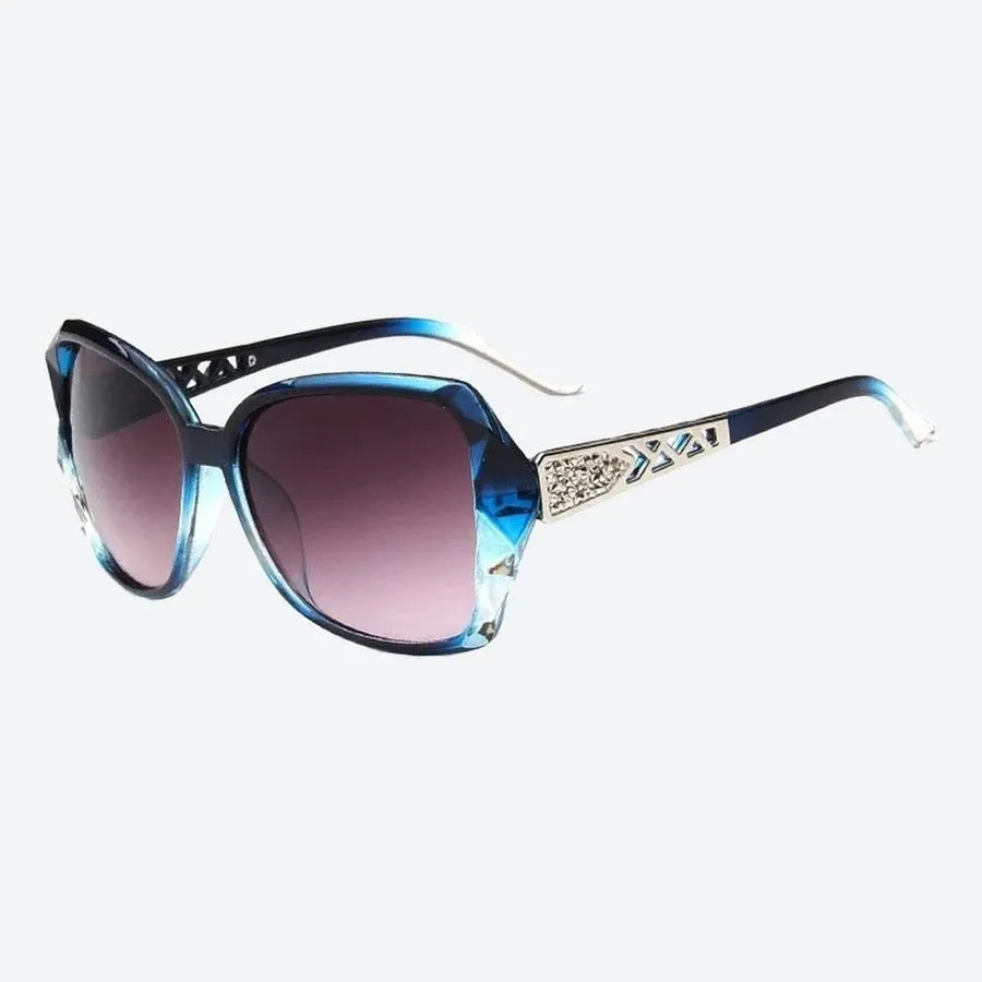 Elegant Embellished Oversized Square Sunglasses
