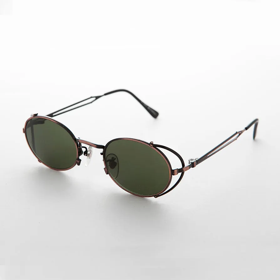 Elegant Steampunk Sunglass with Cut Out Design - Silas