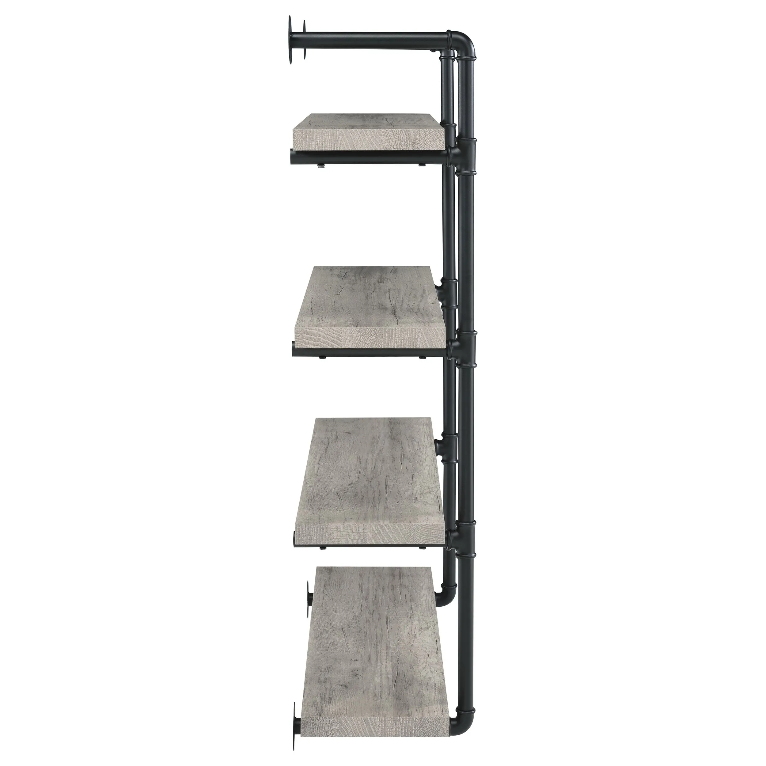 Elmcrest 39-inch 4-shelf Wall Bookshelf Grey Driftwood