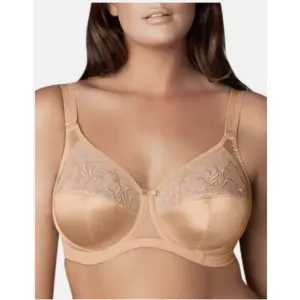 ELOMI Caitlyn 36J Full Coverage Side Support Underwire Bra Style 8030 Nude