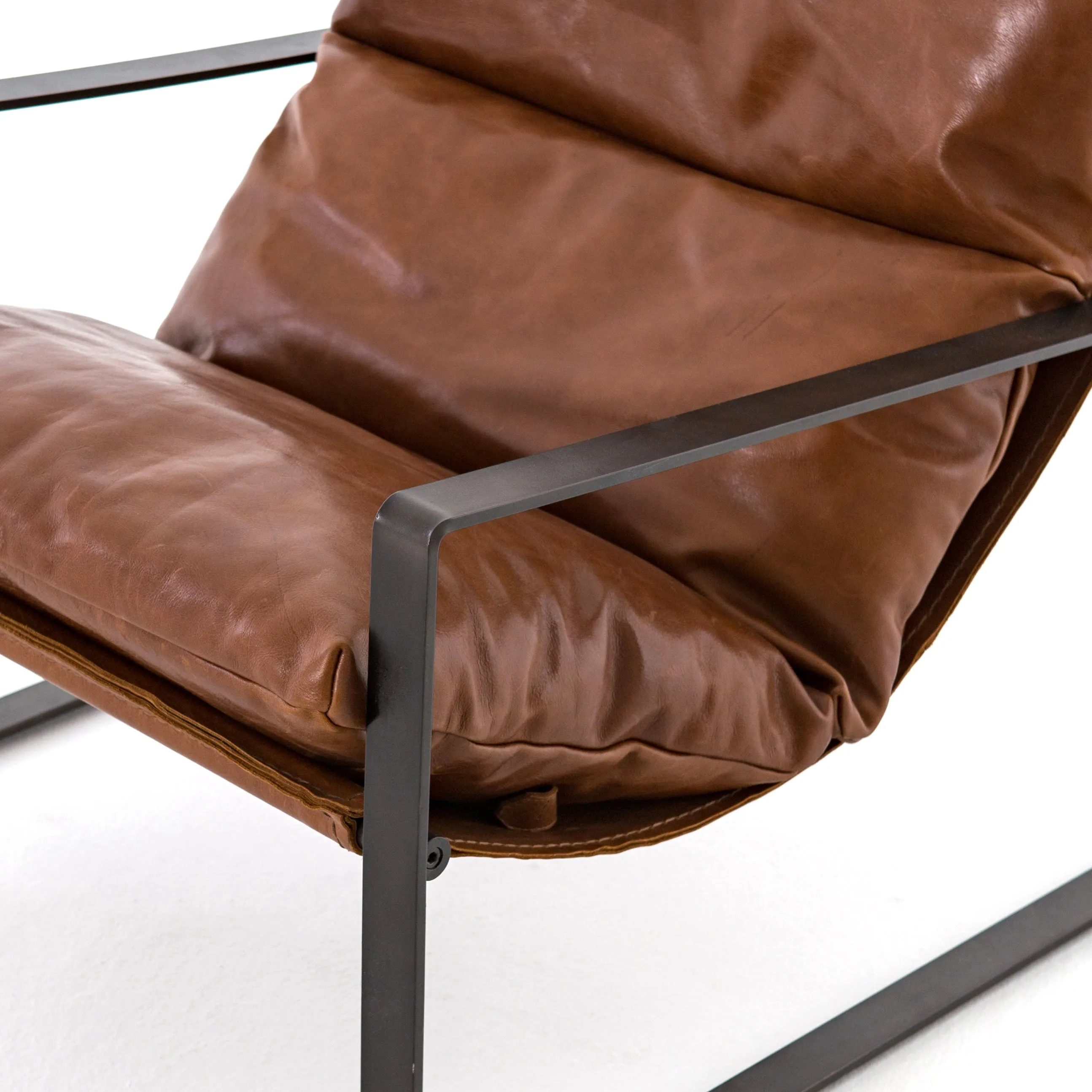 Emmett Leather Sling Chair - Dakota Tobacco