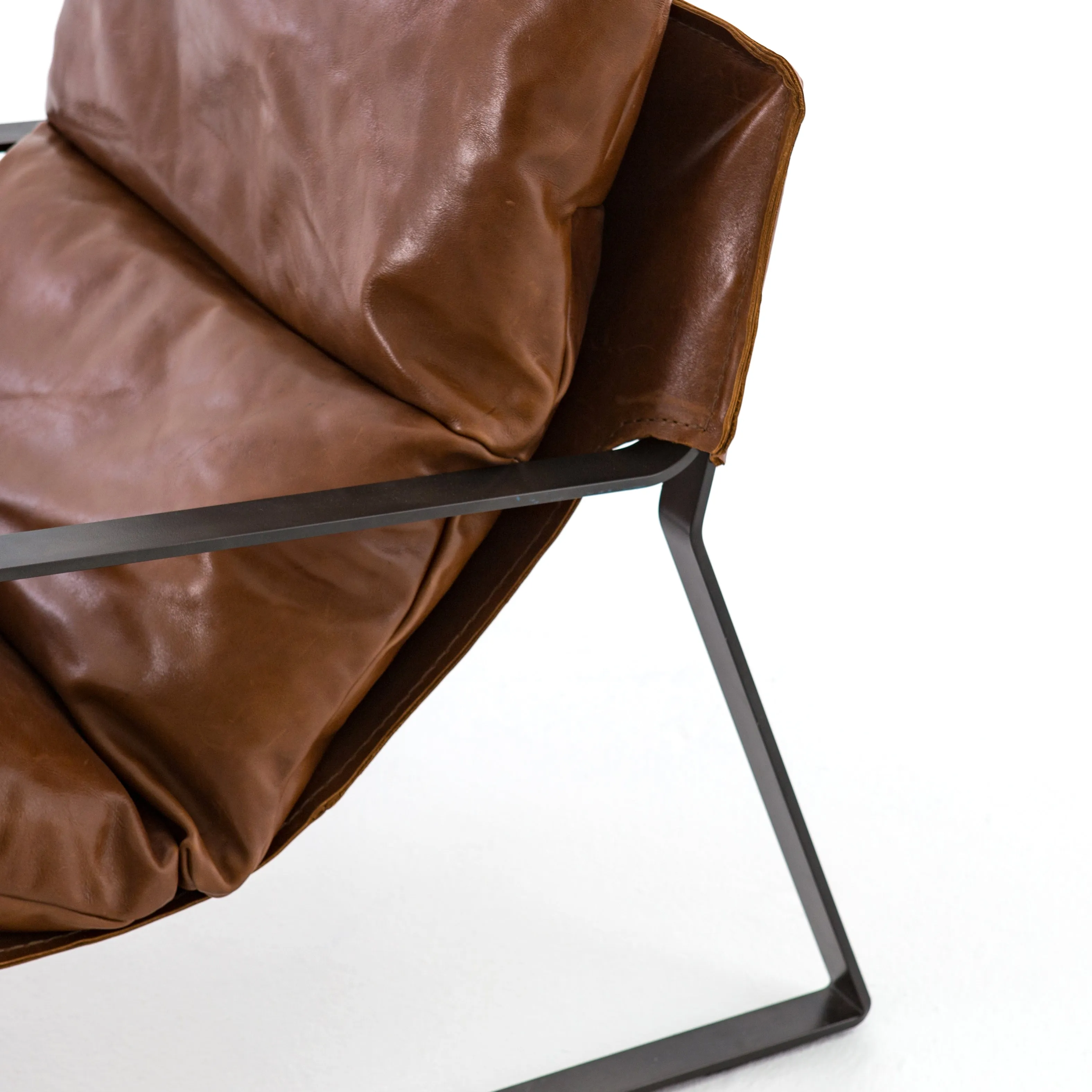 Emmett Leather Sling Chair - Dakota Tobacco