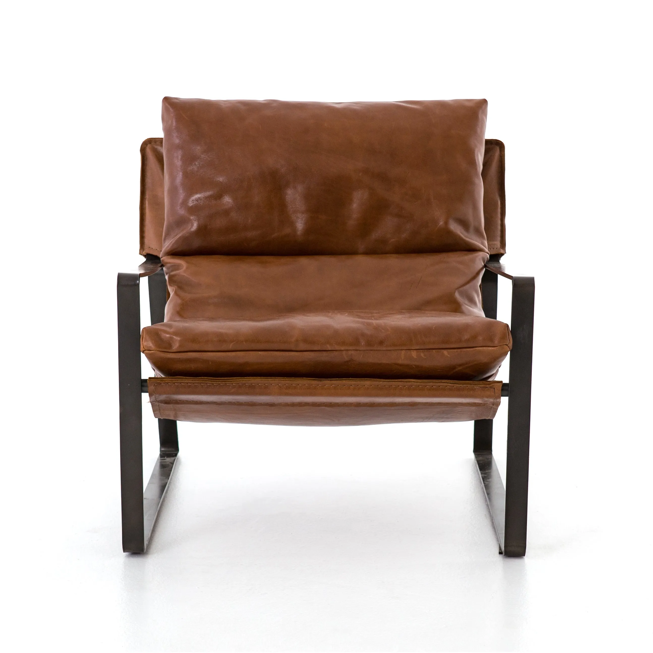 Emmett Leather Sling Chair - Dakota Tobacco