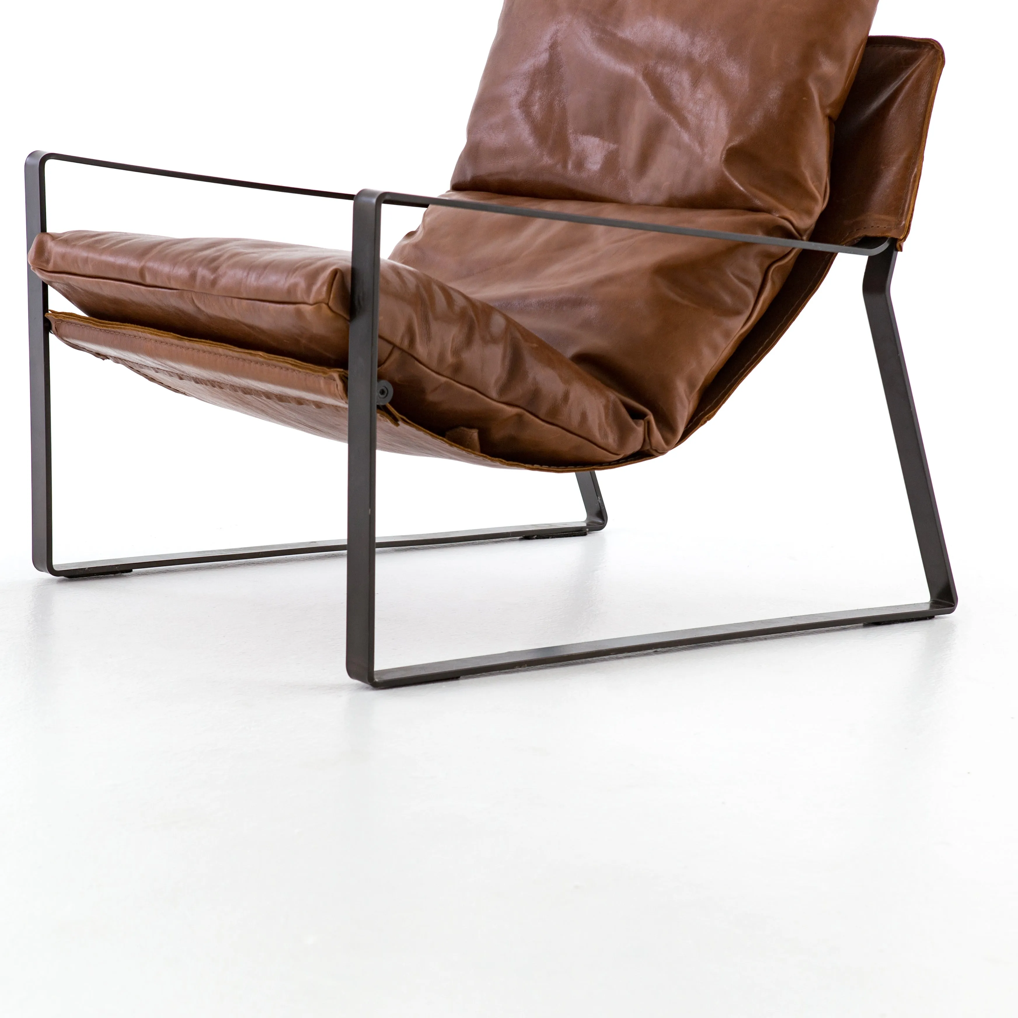 Emmett Leather Sling Chair - Dakota Tobacco