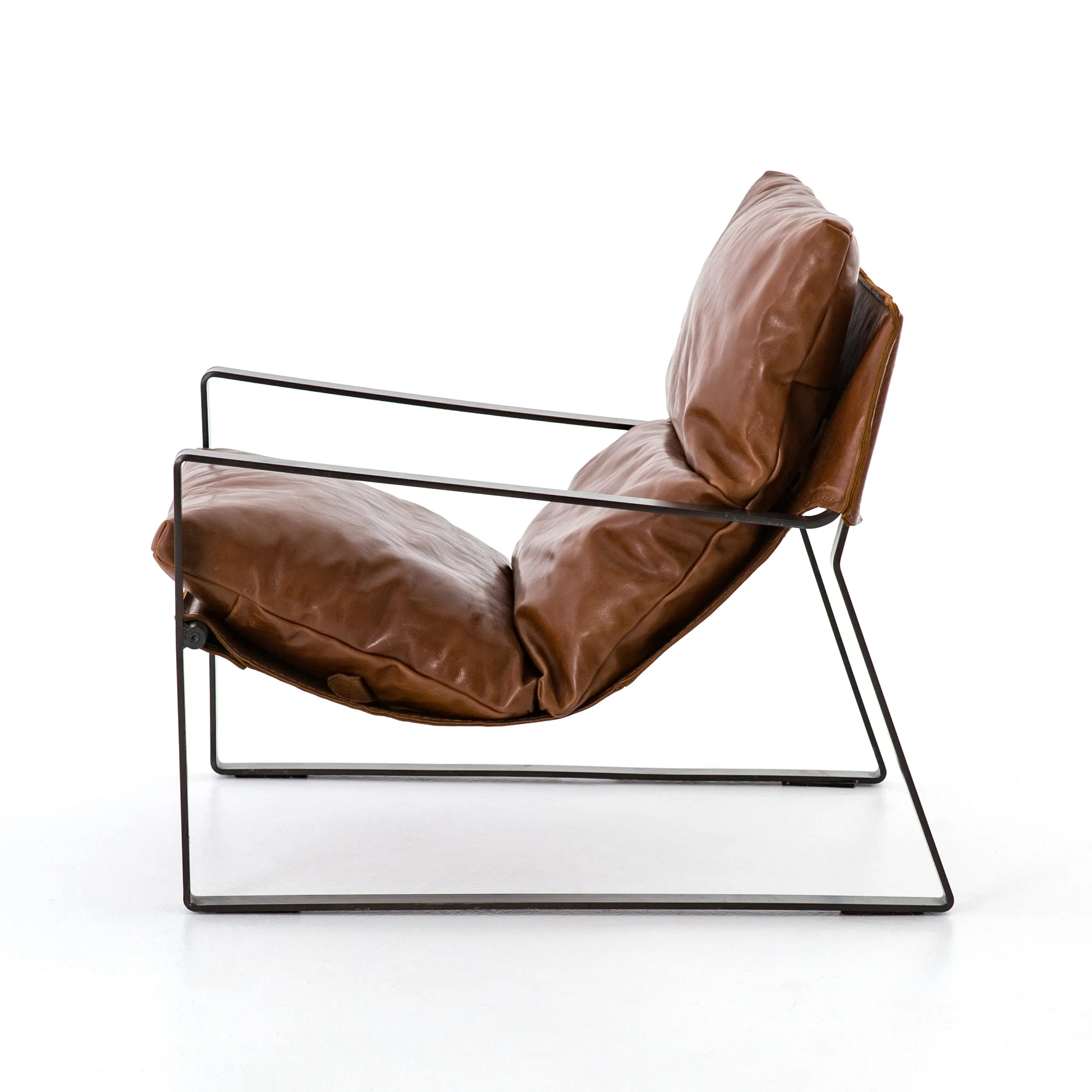 Emmett Leather Sling Chair - Dakota Tobacco
