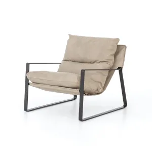 Emmett Leather Sling Chair - Umber Natural