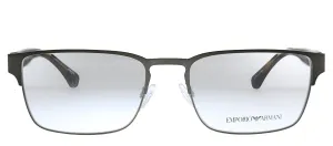 Emporio Armani EA 1027 3003 Square Metal Gunmetal Eyeglasses with Demo Lens