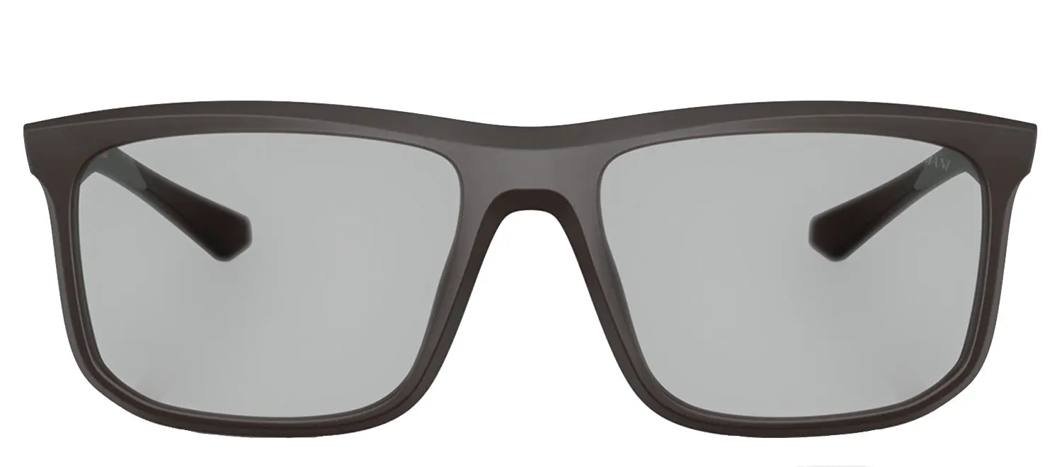 Emporio Armani EA 4234U 618687 Square Plastic Brown Sunglasses with Grey Lens