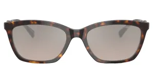 Emporio Armani EA 4238 50266I Cat-Eye Plastic Havana Sunglasses with Brown Mirror Lens