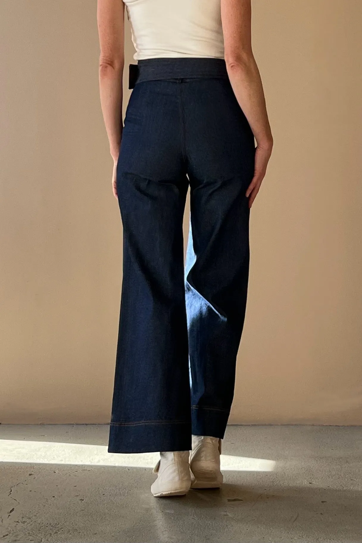 Envelope Trousers Indigo Dark Denim {Made to Order}