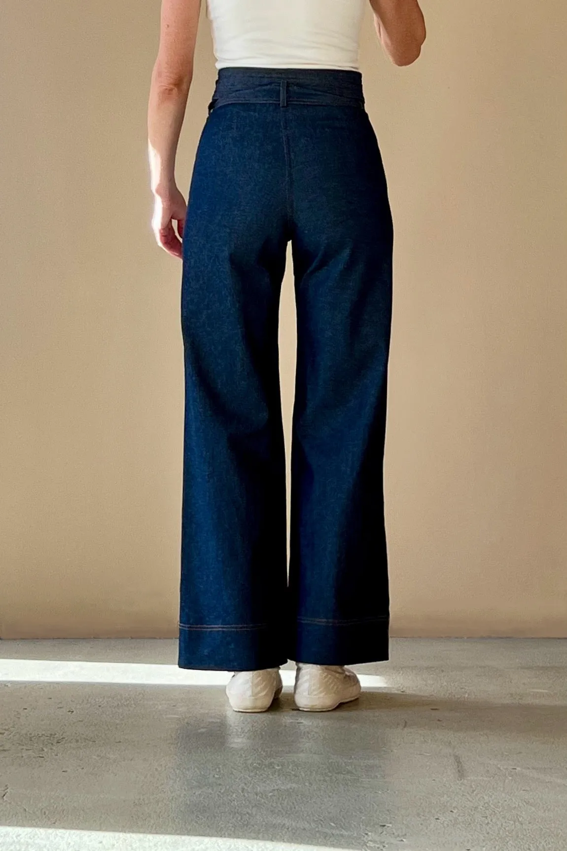 Envelope Trousers Indigo Dark Denim {Made to Order}