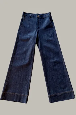 Envelope Trousers Indigo Dark Denim {Made to Order}