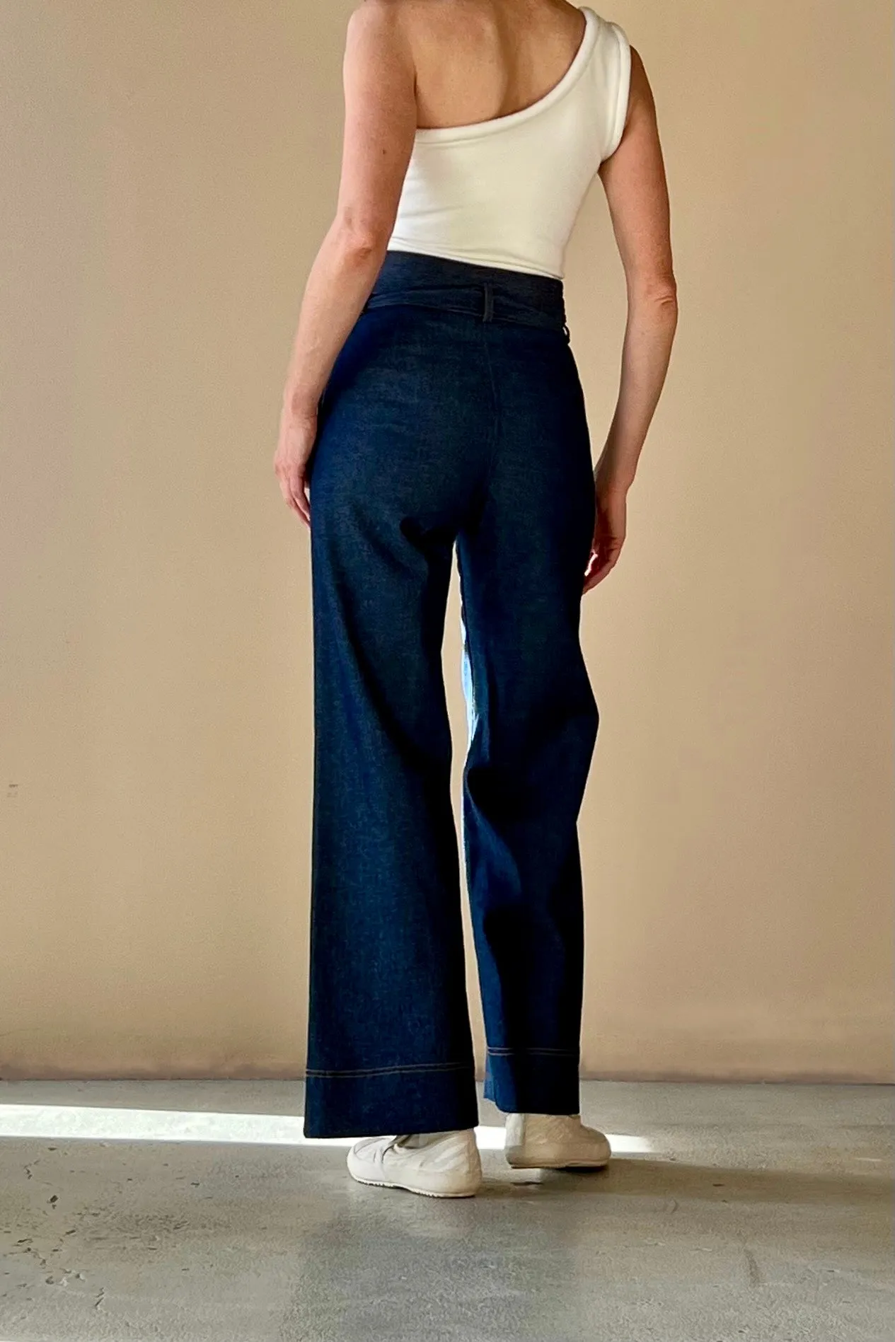 Envelope Trousers Indigo Dark Denim {Made to Order}
