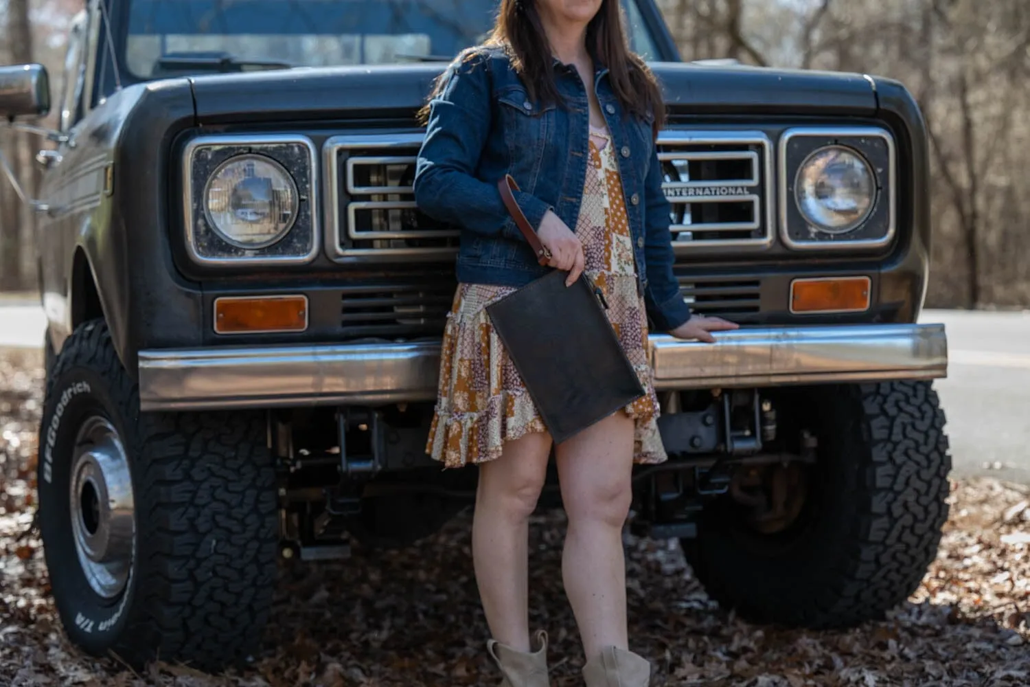 FELICITY ZIPPERED CLUTCH WITH WRISTLET - SMALL - INDIGO BISON