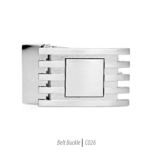 Ferrecci Men's Stainless Steel Removable Belt Buckle - C026