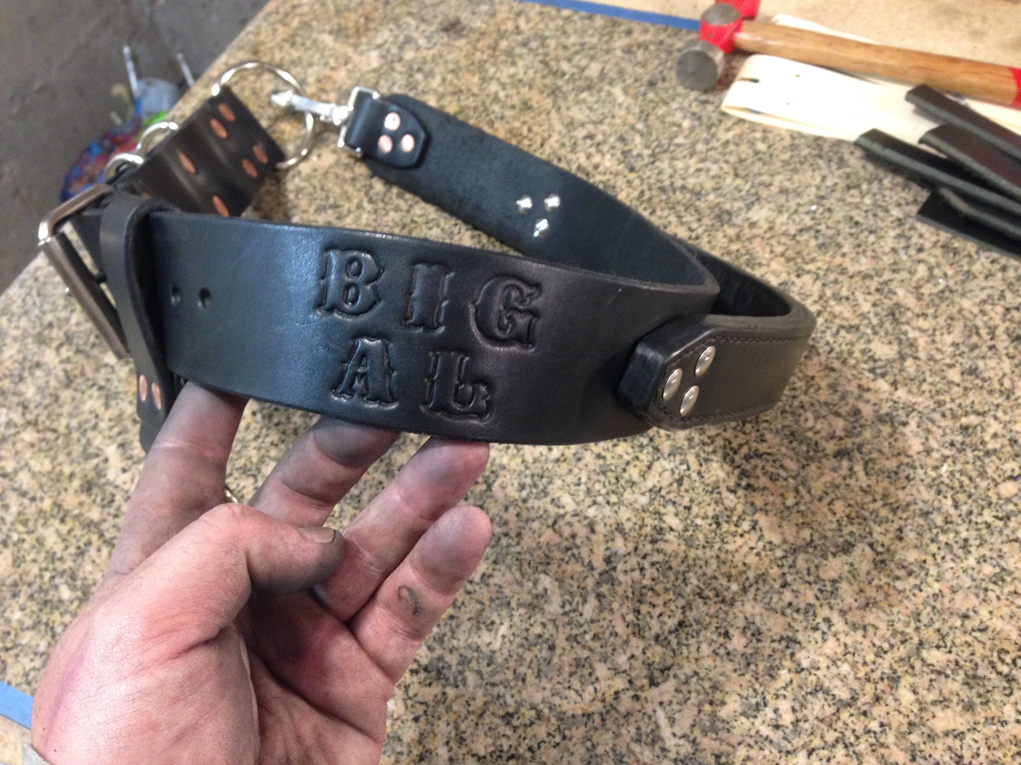 Fireman Leather Axe Belt