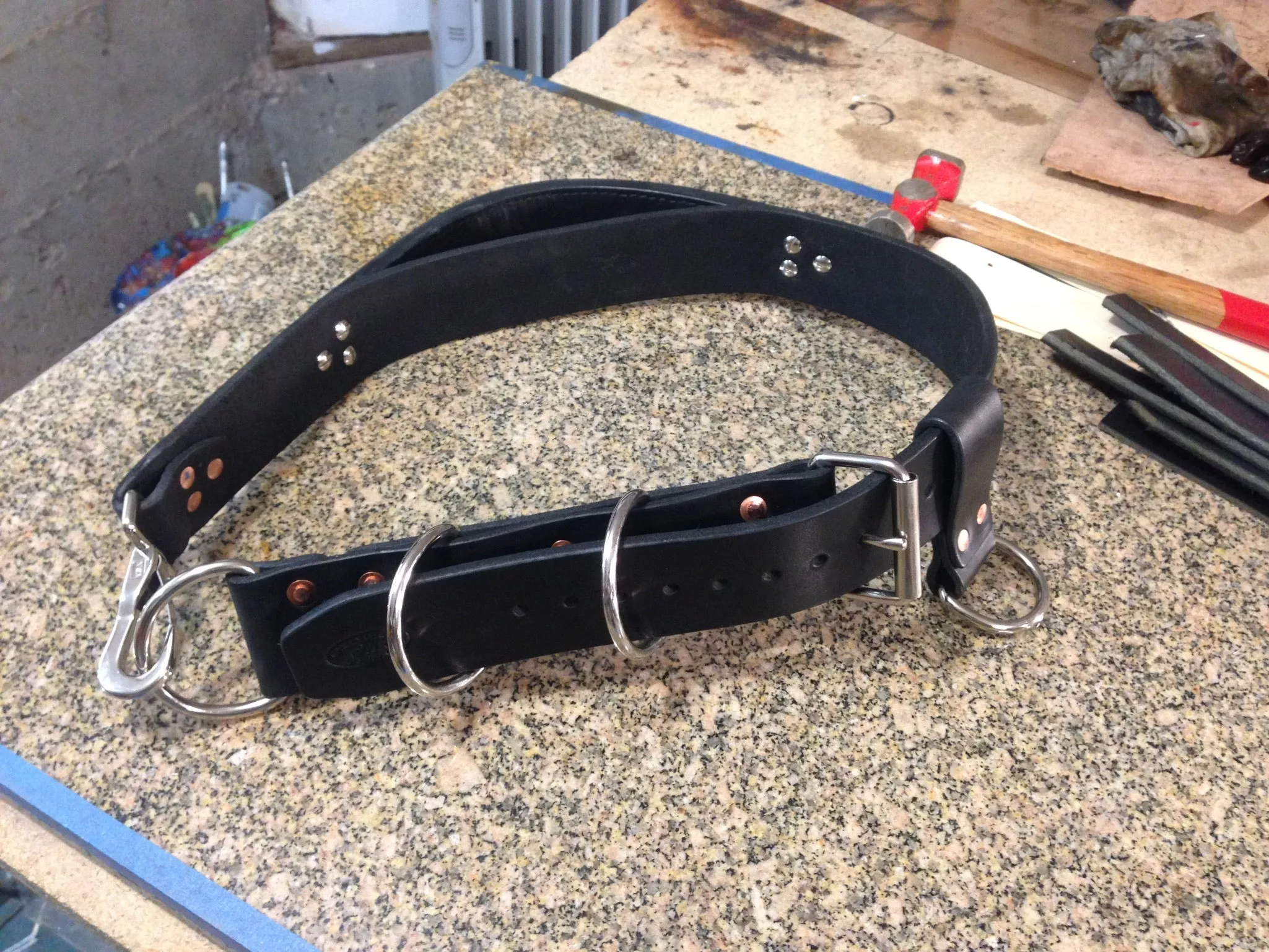 Fireman Leather Axe Belt