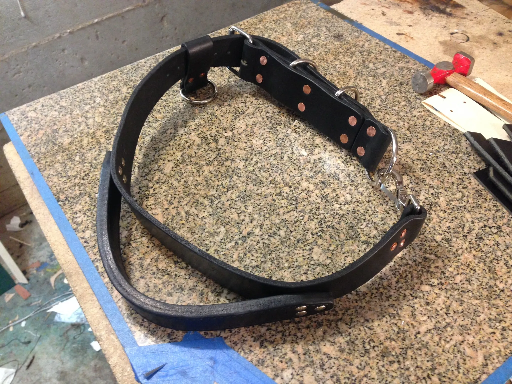 Fireman Leather Axe Belt