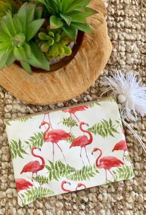 Flamingo Zip Bag