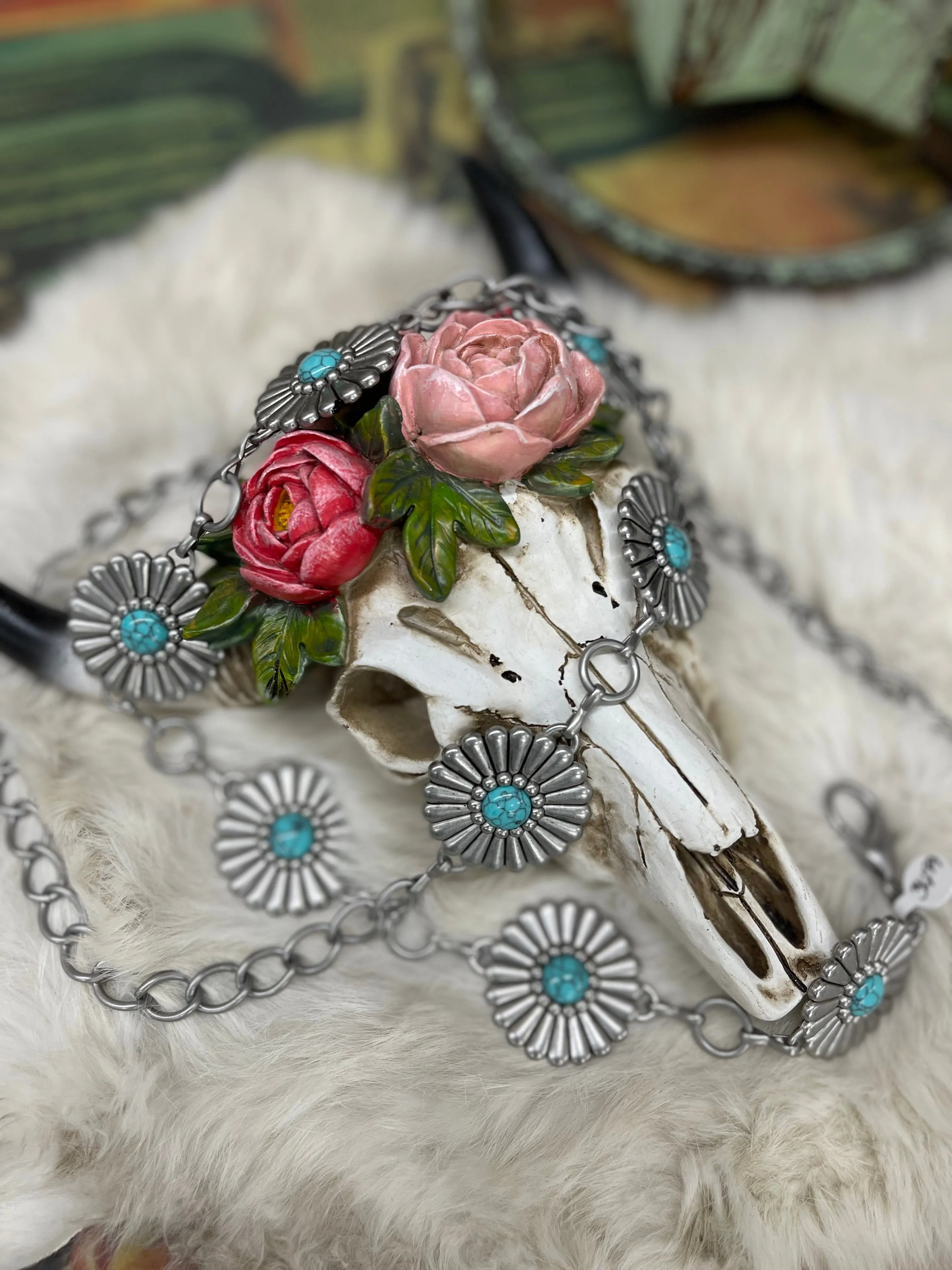 Flora Flower Conch Belt