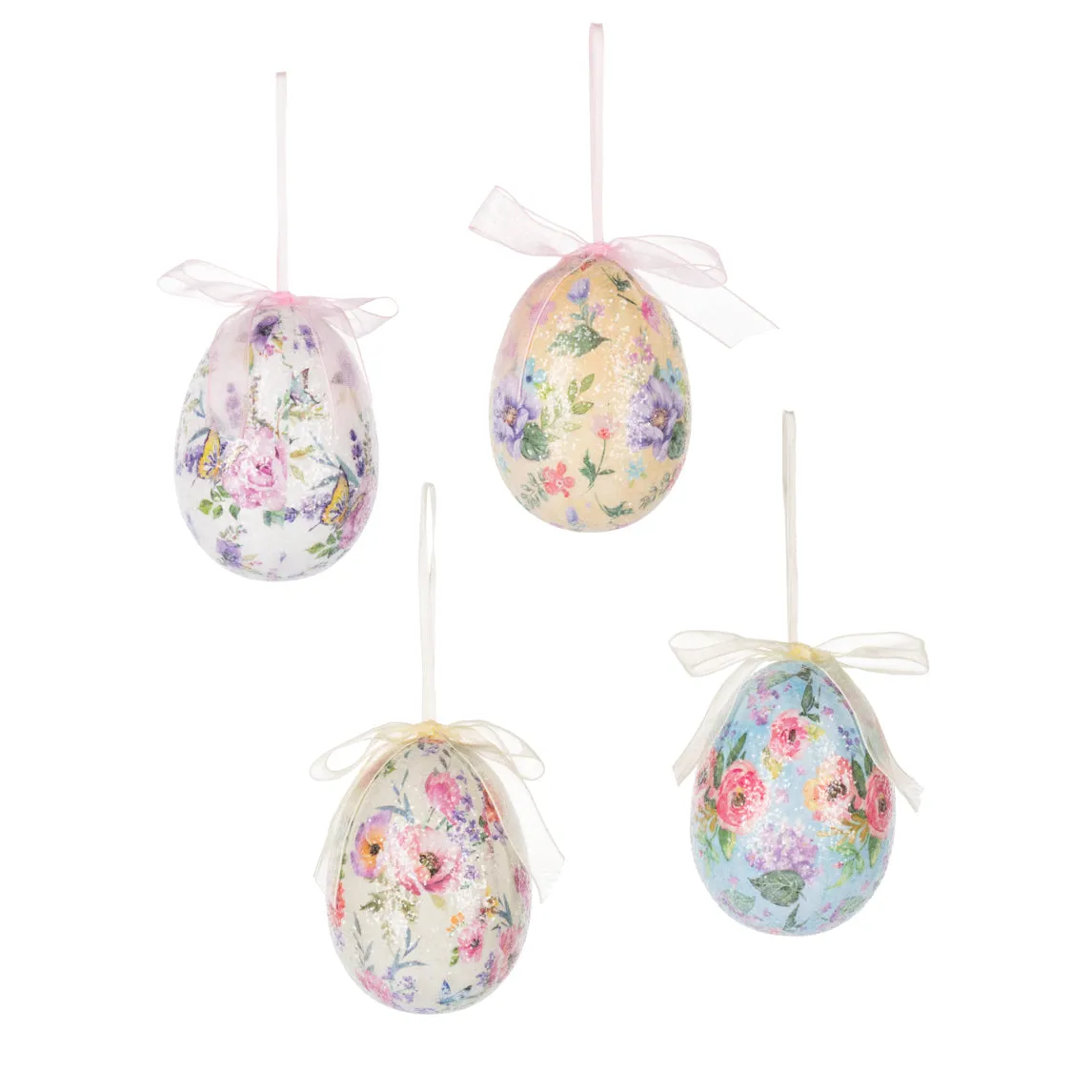 Floral Egg Ornaments