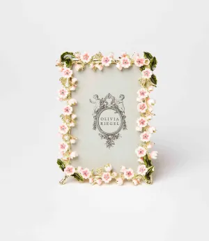Floral Enamel And Crystal Frame