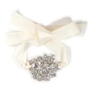 Flowering Crystal Arrangment Belt / Sash