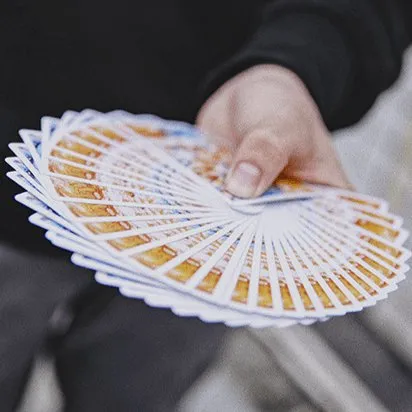 Fluid Art Orange (Standard Edition) Playing Cards
