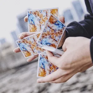 Fluid Art Orange (Standard Edition) Playing Cards