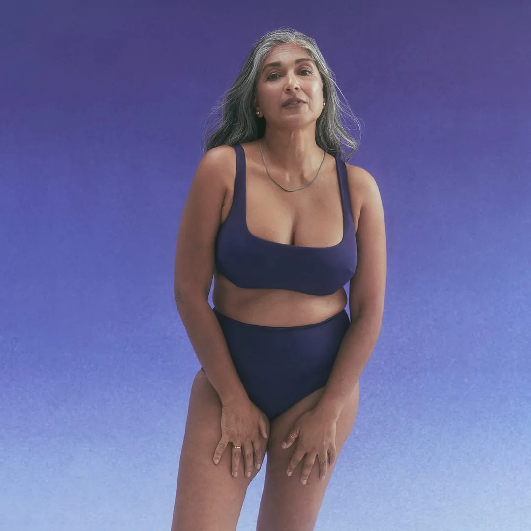 Form and Fold: The Underwire Crop Bikini Top - 30E, 34G, 38E