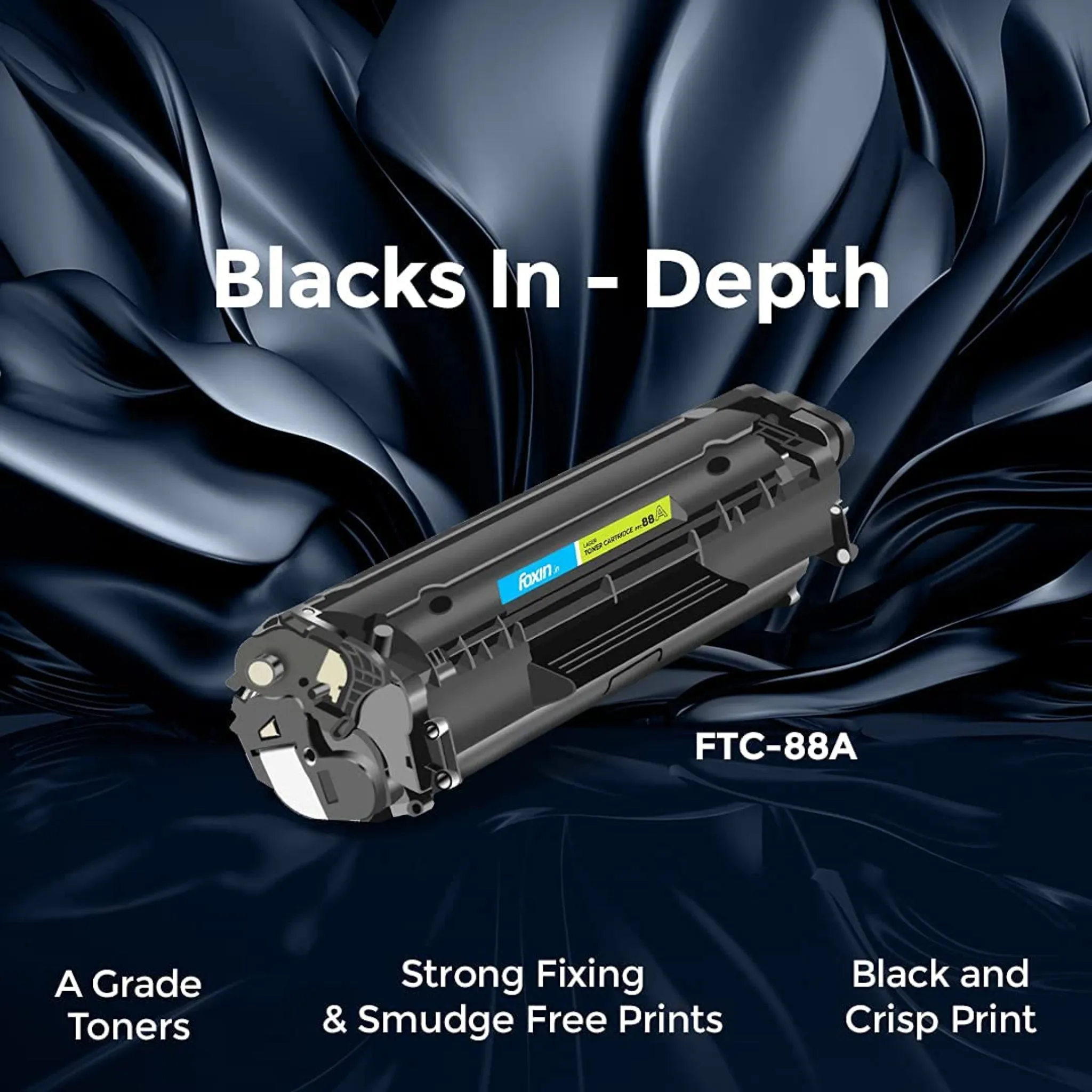 Foxin FTC 88A Laser Toner Cartridge compatible with P1007, P1008, P1106, P1108, ProM1136, M1213nf M1216, Pro MFP M128, M226DW, M226DN