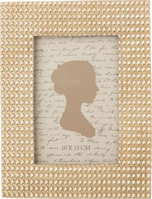 Frame, Pale Gold Stud Pattern, 4x6