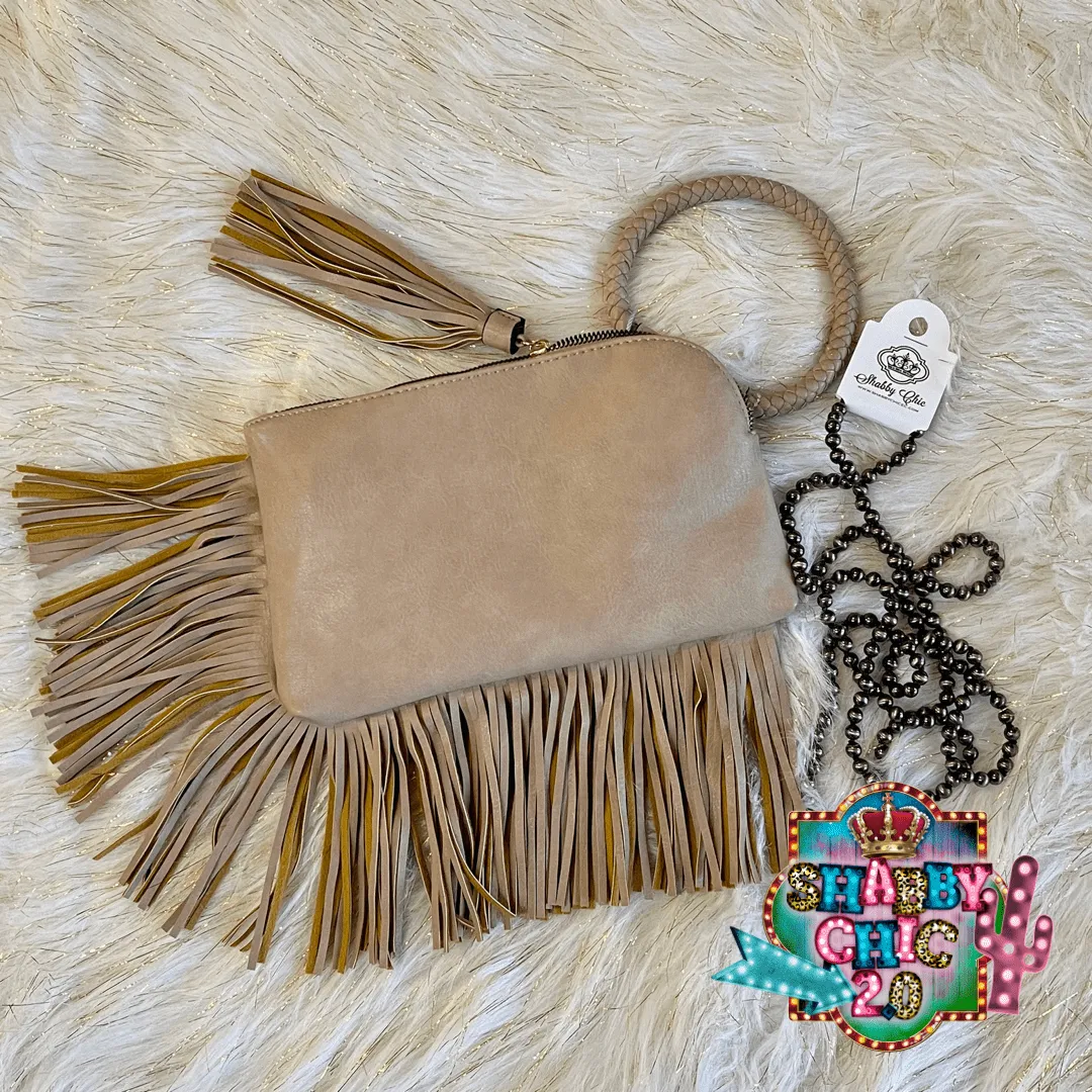 Fringed Wristlet