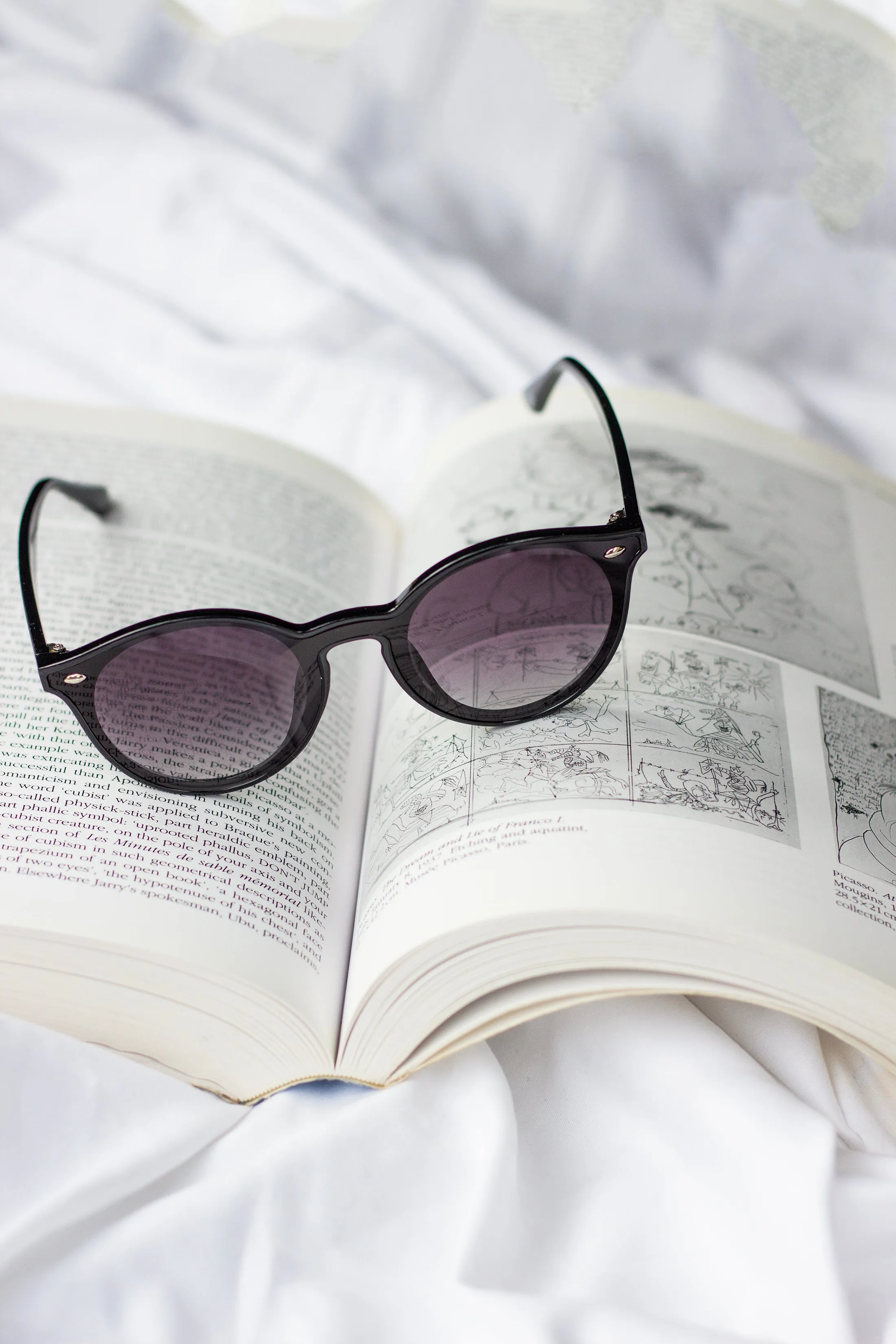 Front Lens Rounded Classic Pin Sunglasses