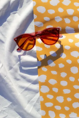 Front Lens Rounded Classic Pin Sunglasses