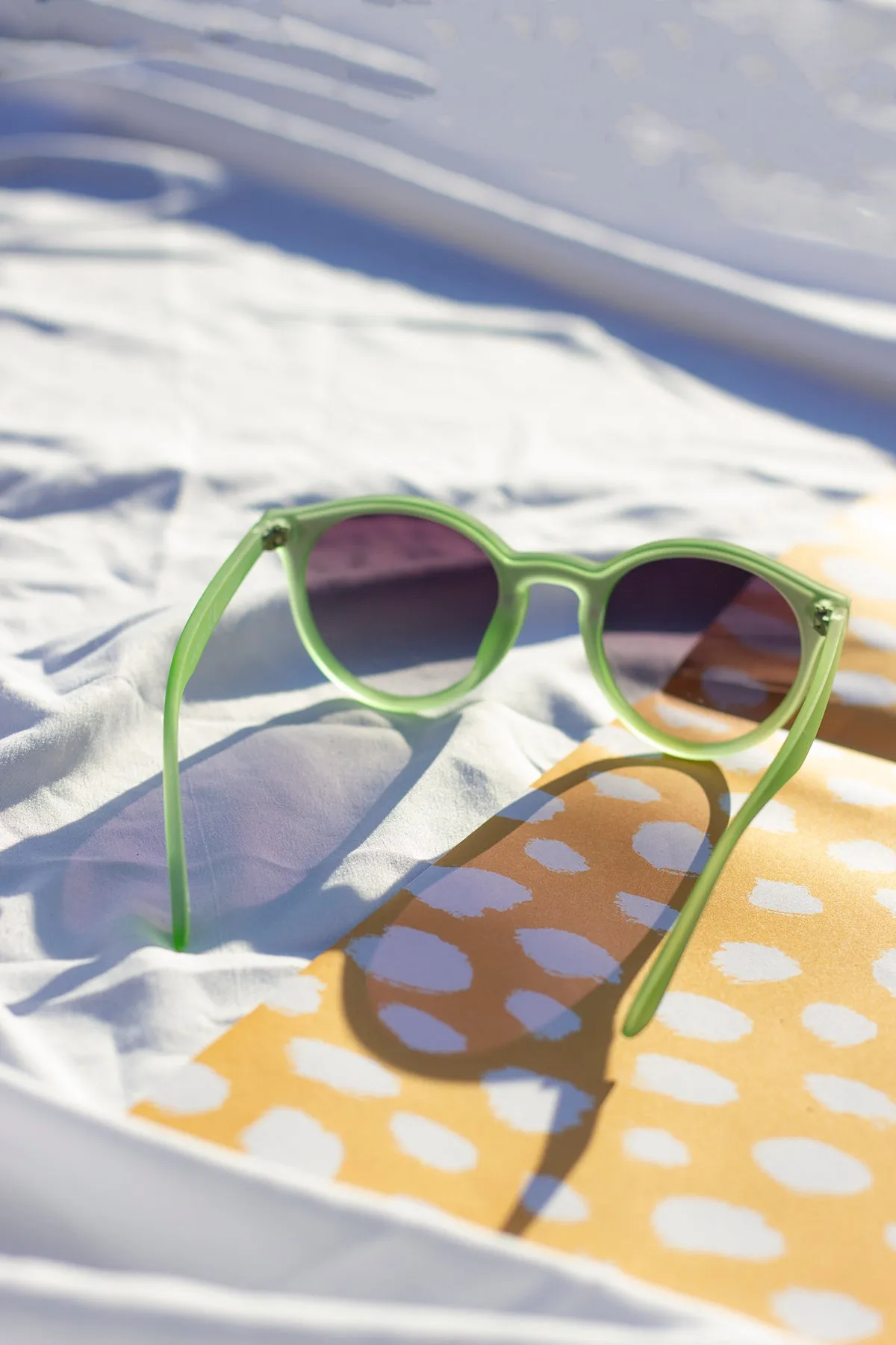 Front Lens Rounded Classic Pin Sunglasses