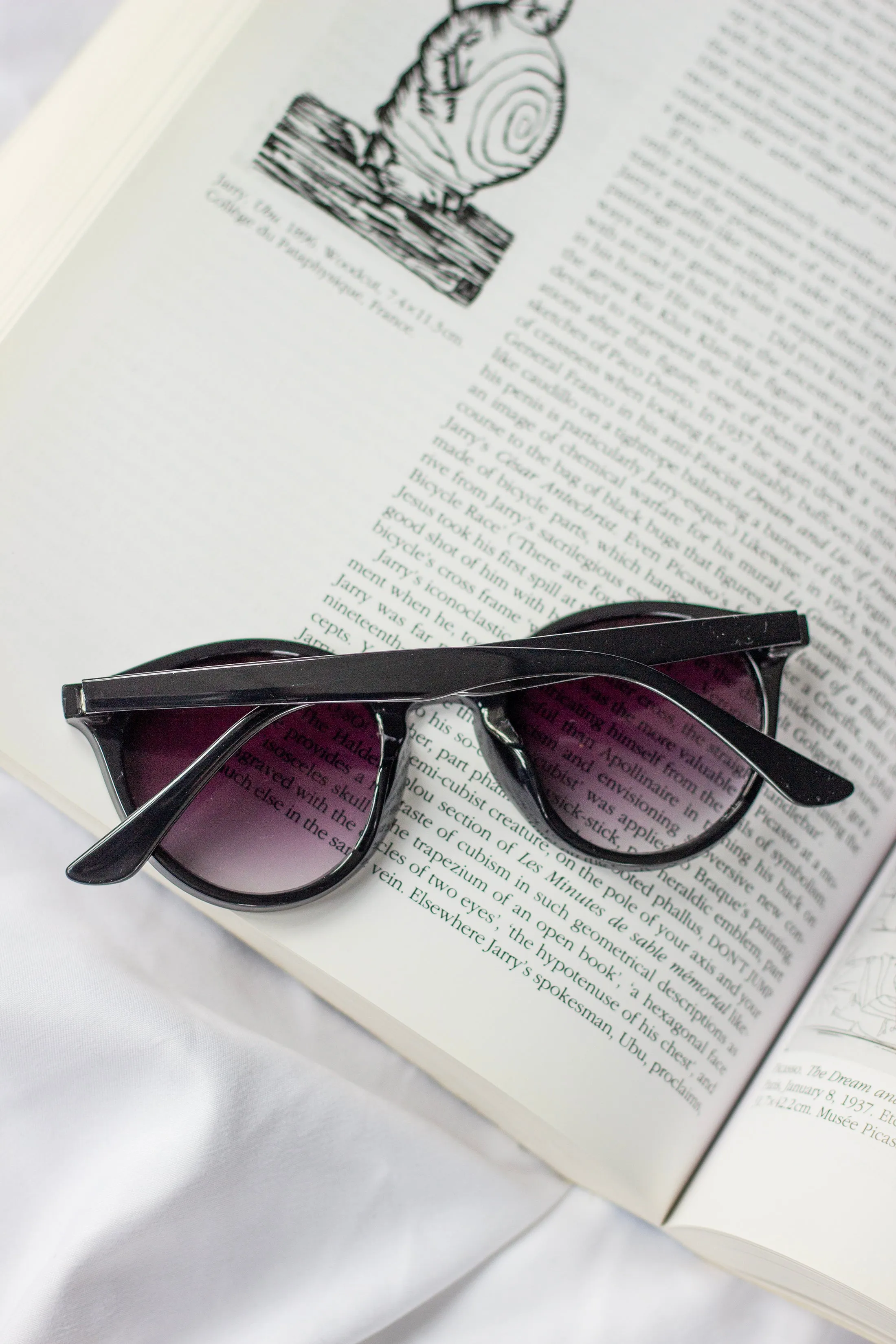 Front Lens Rounded Classic Pin Sunglasses