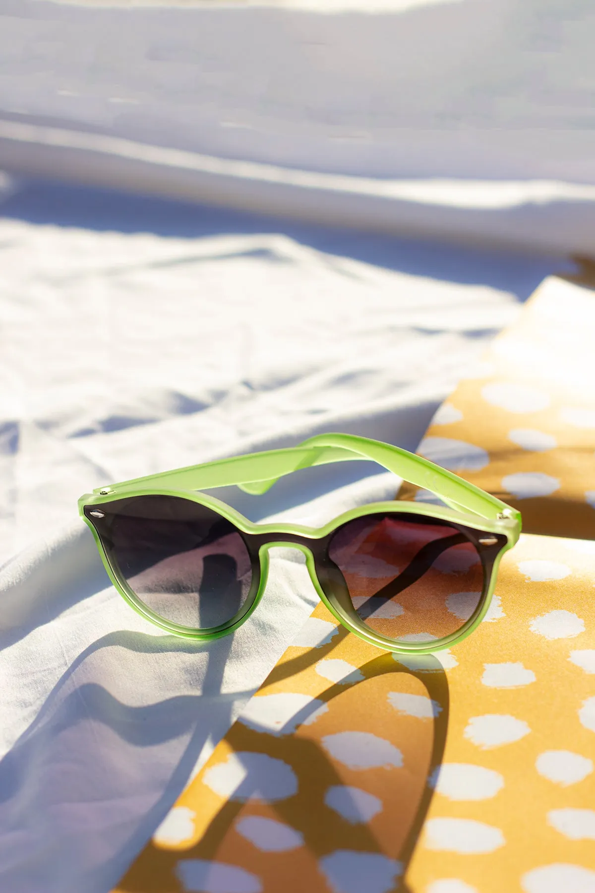 Front Lens Rounded Classic Pin Sunglasses