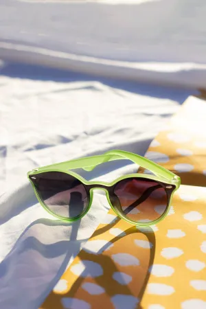 Front Lens Rounded Classic Pin Sunglasses