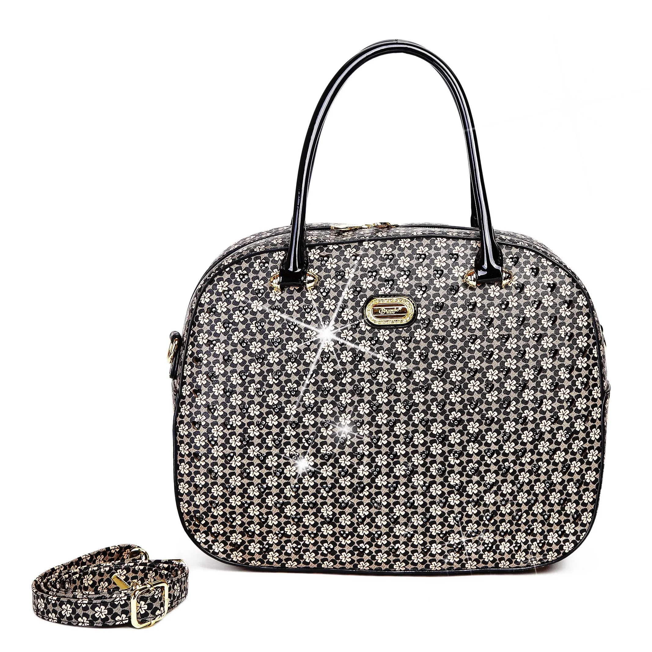 Galaxy Stars Crystal Stud Overnight Travel Bag [RLO8329]